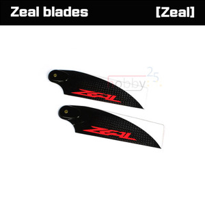 ZEAL Carbon Fiber Tail Blades 62 mm (Neon Orange)