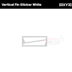 SP-OXY3-083 - OXY3 - Vertical Fin Sticker White