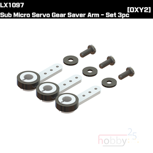 LX1097 - Sub Micro Servo Gear Saver Arm - Set 3pc