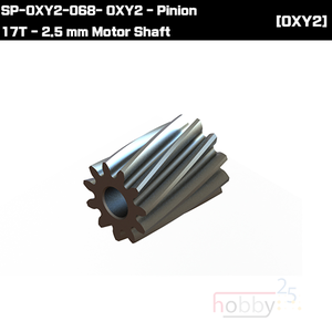 SP-OXY2-068 - OXY2 - Pinion 17T - 2.5mm Motor Shaft [CNC기어용]