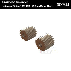 SP-OXY2-138 - OXY2 - Helicoidal Pinion 17T, 18T - 2.5mm Motor Shaft [CNC기어용]