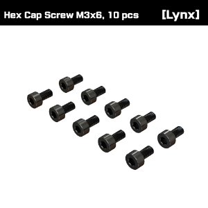 M3x6CS-10 Hex Cap Screw M3x6, 10 pcs