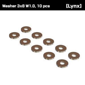 WM30-80-10 Washer 3x8 W1.0, 10 pcs